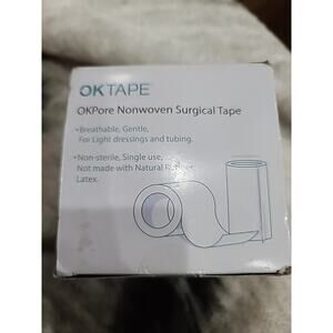 OK Tape Nonwoven Medical Surgical Tape Wound First Aids 3''x 10Yds 4 Roll